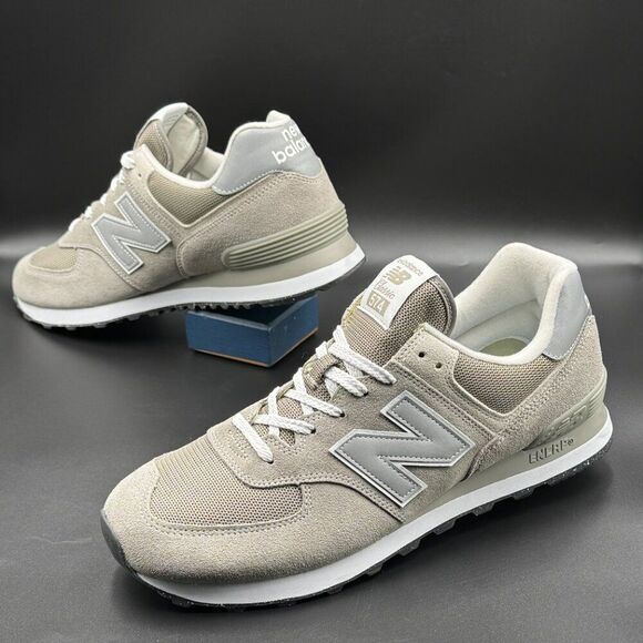 New Balance 574 Grey White - Picture 6 of 9